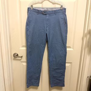 Peter Millar Pants Mens 34x29 Light Blue Soft Touch Twill Golf Chino Trouser
